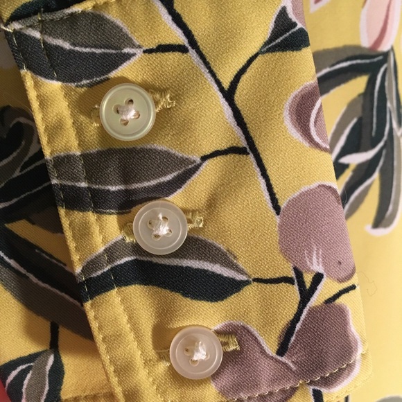 LOFT Yellow Floral Dress - Picture 4 of 6